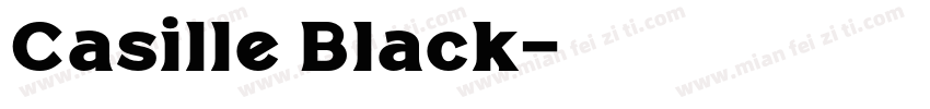 Casille Black字体转换